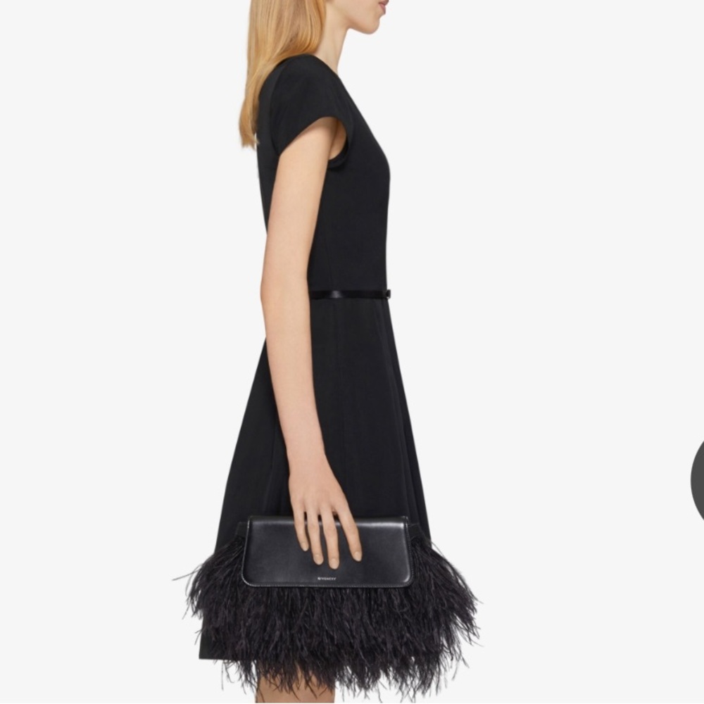 Givenchy 4G-Bow Black Taffeta Mini Dress Size 36/4 NWT - Picture 7 of 12